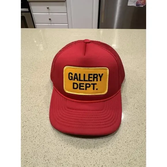 Gallery Dept. Souvenir Trucker Cap Red Mesh Logo Hat